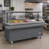 Thumbnail image #2 for Cambro Versa Food Bar 6-Foot Tray Rail Accessory, Granite Gray