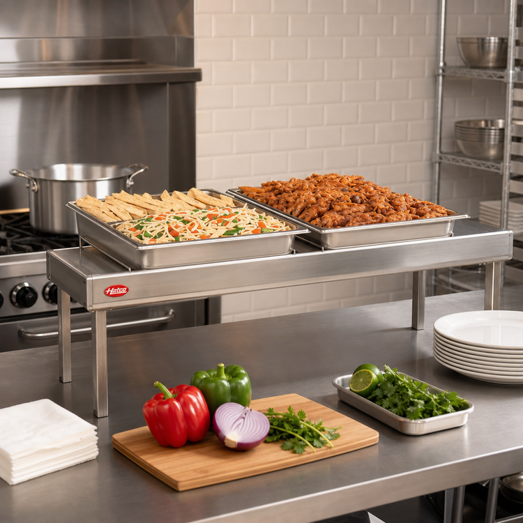 Product image #2 for Hatco Glo-Ray® Free-Standing Heated Shelf, 60" W x 7-3/4" D