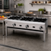 Thumbnail image #2 for Jade Range Supreme JHP-848-F Floor Model 48 Inch Gas Hot Plate with 8 Open Burners