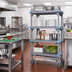 Thumbnail image #2 for Millenia 5-Shelf Mobile Polymer Starter Shelving Unit, 72 W x 18 D x 62 H