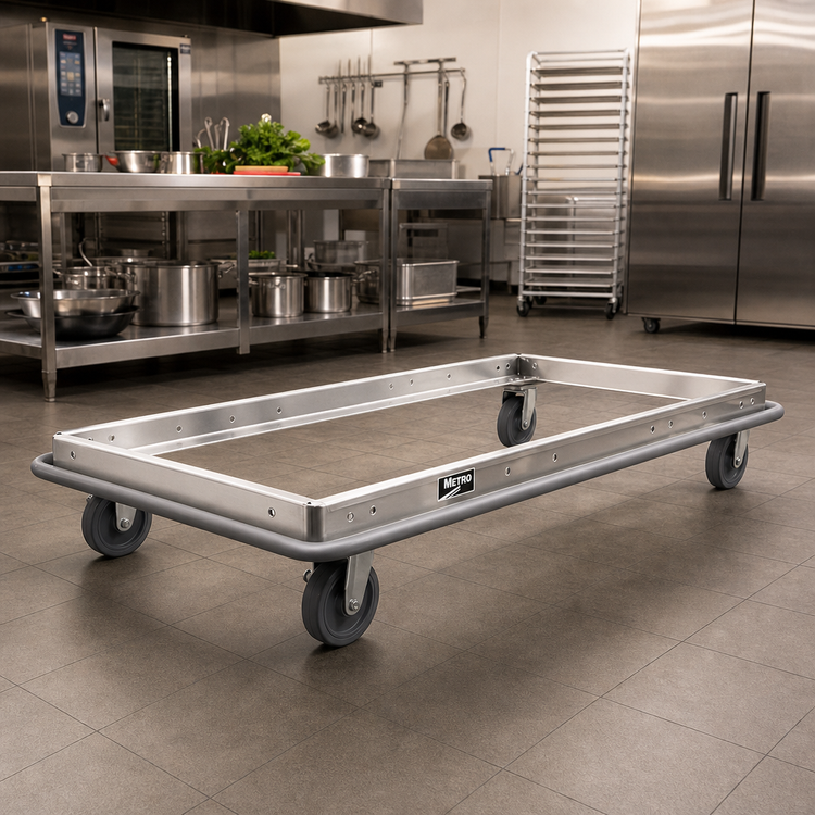 Product image #2 for Metro 60-Inch x 21-Inch Stainless Steel Truck Dolly Frame with Wraparound Bumper