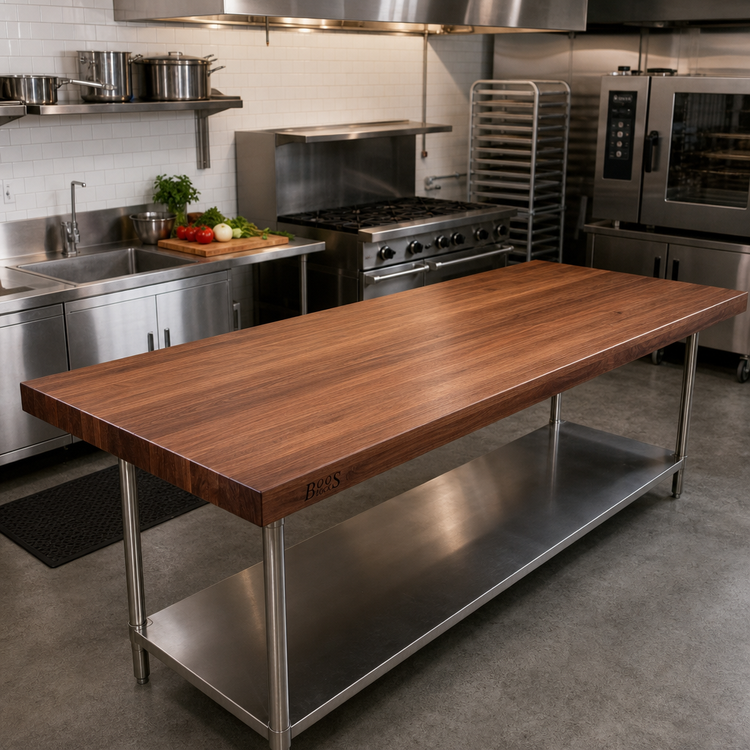 Product image #2 for John Boos Boos Block 72-Inch x 36-Inch American Black Walnut Kitchen Countertop with Varnique Finish