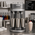 Thumbnail image #2 for Hamilton Beach Commercial HMD400R Triple Spindle Drink Mixer with 3 Motors and Stainless Steel Cups