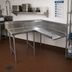 Thumbnail image #2 for Advance Tabco Korner DTC-K70-84L Left-Hand L-Shaped Corner Clean Dishtable, 83-Inch, 16-Gauge 304 Stainless Steel