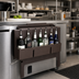 Thumbnail image #3 for Cambro 7-Bottle Single Hang-On Plastic Speed Rail for 650/730 Cambar Series, Dark Brown