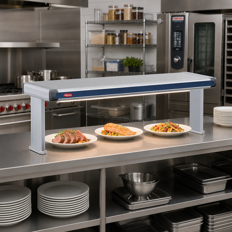 Product image #2 for Hatco Glo-Ray Designer Dual Strip Heat Lamp with Lights, 39-1/2 Inch Wide, Aluminum, 1330 Watt