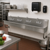 Thumbnail image #2 for Advance Tabco 4-Station Wall Mounted Hand Wash Sink with 4 Faucets, 96 Inch Wide