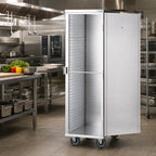 Thumbnail image #2 for Dinex DXP922 Aluminum Transport Cabinet, Solid Door, 22-Pan Capacity for 18" x 26" Pans, Non-Insulated