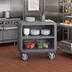 Thumbnail image #3 for Cambro Service Cart Pro Medium Bus Cart with 3 Ribbed Shelves