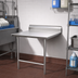 Thumbnail image #2 for Eagle Group 30-Inch x 30-Inch Straight Left-to-Right Clean Dishtable with 8-Inch Backsplash