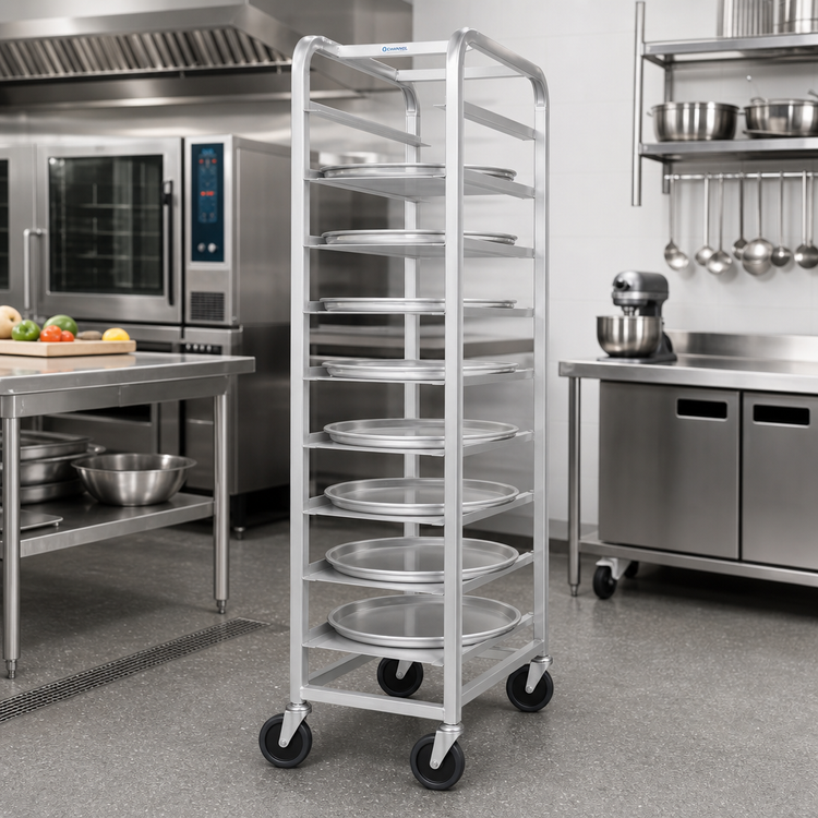Product image #2 for Channel All-Welded Aluminum End-Load Platter Rack for 5 18-Inch Platters