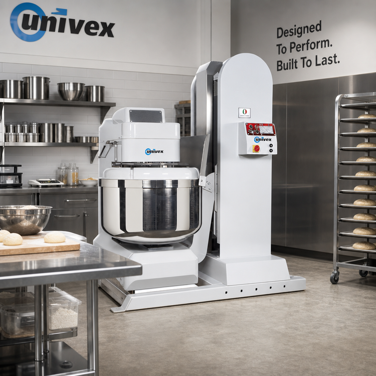 Product image #2 for Univex Silverline SL120LH High-Lift Spiral Mixer with 265 lb. Dough Capacity