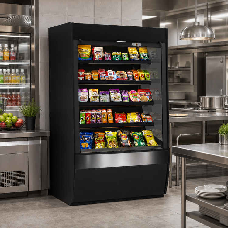 Product image #2 for Federal Industries Vision Series Non-Refrigerated Self-Serve High-Profile Open-Air Merchandiser, 47.25" W x 33" D x 60" H