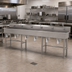 Thumbnail image #2 for Advance Tabco Six-Station Knee-Operated Freestanding Hand Sink with Gooseneck Spouts