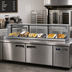 Thumbnail image #2 for Turbo Air 39-Inch Low 2-Door Stainless Steel Top Display Dry Case for Open Display Merchandisers