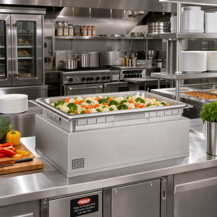 Product image #2 for Hatco Drop-In Heated Well with Drain, Insulated, Full-Size Pan