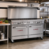 Thumbnail image #2 for Southbend Ultimate 60-Inch Commercial Gas Restaurant Range with 8 Burners, 2 Cabinets, and Hi-Shelf