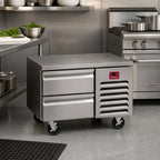 Thumbnail image #2 for Southbend (Middleby) Platinum 30036RSB 36-Inch Low-Height Remote Freezer Base with Two Self-Closing Drawers, Stainless Steel
