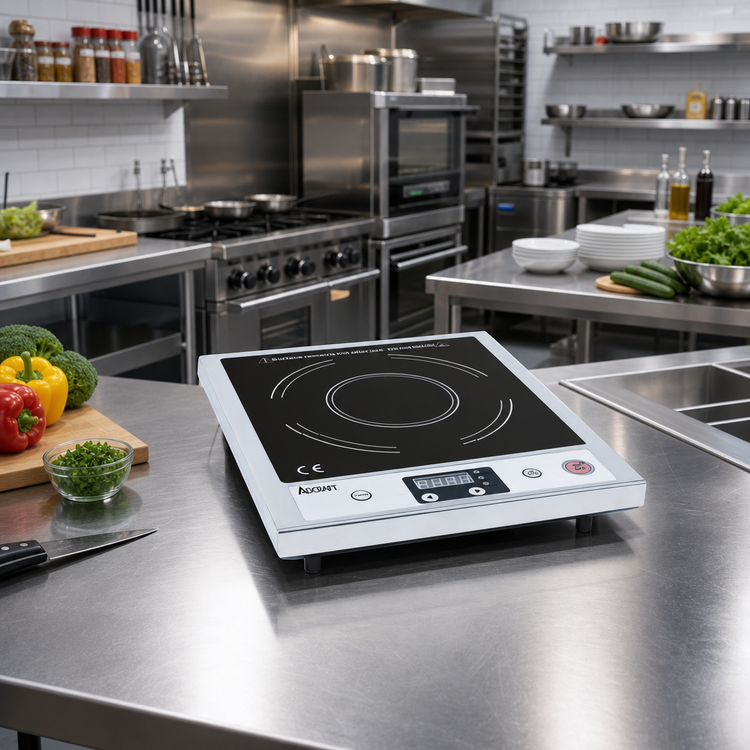 Product image #2 for Adcraft Slim Design Digital Single Burner Countertop Induction Cooktop, 120V