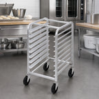 Thumbnail image #2 for Channel Manufacturing 431A Under-Counter Aluminum End-Load Bun Pan Rack, 6 Full-Size or 12 Half-Size Pan Capacity, 4-Inch Spacing