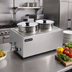 Thumbnail image #2 for Uniworld Double Countertop Electric Food Warmer with Drain Valve, 2 x 8-Qt Inserts