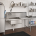 Thumbnail image #2 for John Boos Pro-Bowl Straight Soiled Dishtable with Pre-Rinse Sink Bowl, 84 Inch, Right-to-Left, 16 Gauge 300 Series Stainless Steel
