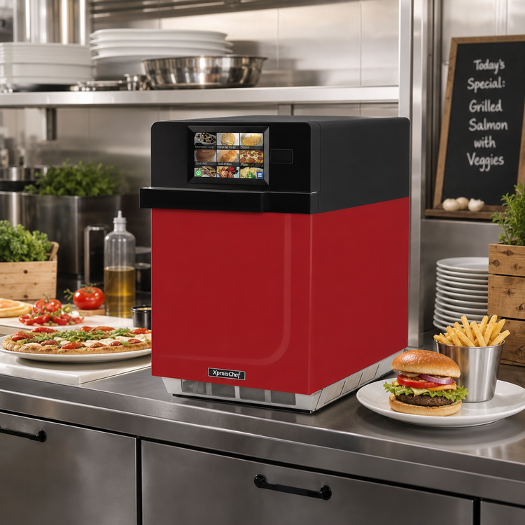 Product image #3 for XpressChef 3i Series Red Countertop High-Speed Combination Oven, 0.61 Cu. Ft.
