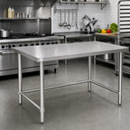 Thumbnail image #2 for Klinger's Trading NSG3060 60-Inch x 30-Inch x 36-Inch Stainless Steel Work Table with Open Galvanized Base