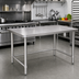 Thumbnail image #2 for Heavy-Duty 60-Inch x 30-Inch x 36-Inch Stainless Steel Work Table with Open Base