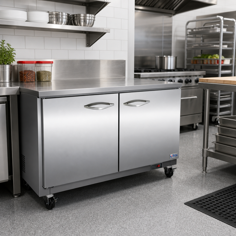 Product image #2 for IKON Refrigeration IUC36F Two-Section Undercounter Freezer, 7.7 Cu. Ft., 36-Inch Wide, Stainless Steel, 115V