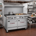 Thumbnail image #2 for Southbend Ultimate 48-Inch Gas Restaurant Range with 2 Star/Saute Burners, 36-Inch Griddle, and 2 Space-Saver Ovens