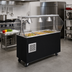 Thumbnail image #2 for Vollrath 2-Series Affordable Portable Lighted Refrigerated 3-Pan Cold Food Pan Buffet Station with Clear Acrylic Breath Guard