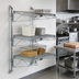 Thumbnail image #2 for Quantum Wall-Mounted Cantilever Shelf Starter Unit with 3 Wire Shelves