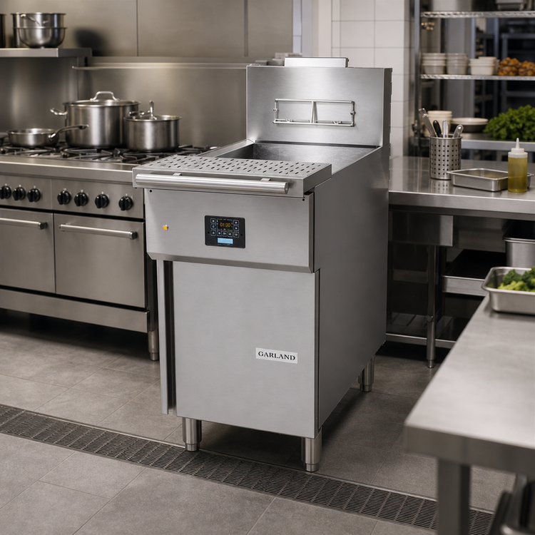 Product image #2 for Garland Cuisine Series Heavy-Duty Floor Model Gas Pasta Cooker with Programmable Timer and Auto-Fill