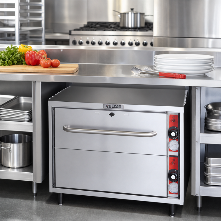 Product image #2 for Vulcan Freestanding Single-Drawer Warming Drawer with 12 x 20 x 6 Pan