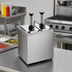 Thumbnail image #2 for CAC China CDDS-2 Stainless Steel Single Condiment Dispenser, 3.5 Qt, 11 Inch Wide