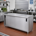 Thumbnail image #2 for Advance Tabco Special Value Series Enclosed Work Table with Cabinet Base, 108 x 30 Inches, 16 Gauge 304 Stainless Steel Top