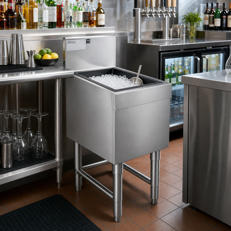 Product image #2 for Eagle Group Spec-Bar Underbar Ice Bin/Cocktail Unit, 24 Inch W x 19 Inch D, 67 lb. Capacity