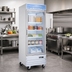 Thumbnail image #2 for Omcan 31-Inch Single-Section Reach-In Glass Door Display Freezer, 23 Cu. Ft., Bottom-Mount, 115V