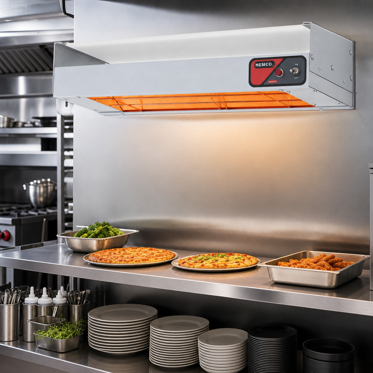 Product image #2 for Nemco 48-Inch Single Unlighted Infrared Strip Heater with On/Off Toggle Switch, 240V