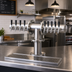Thumbnail image #2 for Perlick 4061-10 Glycol Cooled 10-Faucet T-Shape Brew Pipe Beer Tower