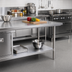 Thumbnail image #1 for Optional Removable Stainless Steel Shelf for Cabinet Base Chef Tables