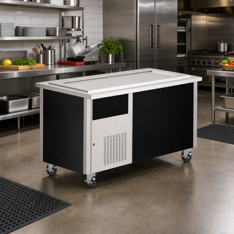 Product image #2 for Randell RS SSC-RFT-3 48-Inch Mobile Frost Top Serving Station with Enclosed Base