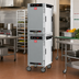 Thumbnail image #3 for Metro HotBlox Narrow Mobile Pass-Thru Insulated Holding Cabinet, 16 Pan, Dual-Cavity, Digital Touchscreen, Solid Front and Rear Doors