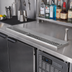 Thumbnail image #2 for Glastender 48-Inch Stainless Steel Underbar Drink Rail with Right Drain