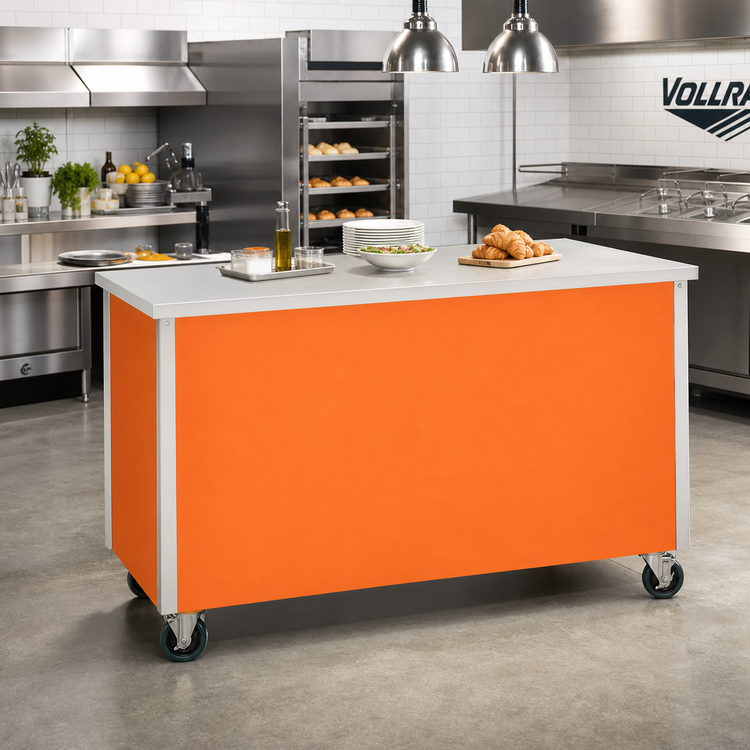 Product image #2 for Vollrath 4-Series Signature Server Utility Serving Counter, 60-Inch x 28-Inch x 34-Inch, Solid Top, Enclosed Base