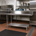 Thumbnail image #2 for John Boos 16-Gauge Stainless Steel Dishtable Undershelf with Adjustable Bullet Feet