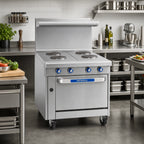 Thumbnail image #2 for Imperial (Middleby) Spec Series IHR-2HT-2-E-M 36-Inch Electric Countertop Range with 2 Hot Tops and 2 Round Elements, Stainless Steel