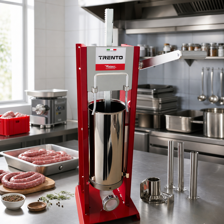 Product image #2 for Trento 11 lb Vertical Manual Sausage Stuffer with 2-Speed Gear Drive