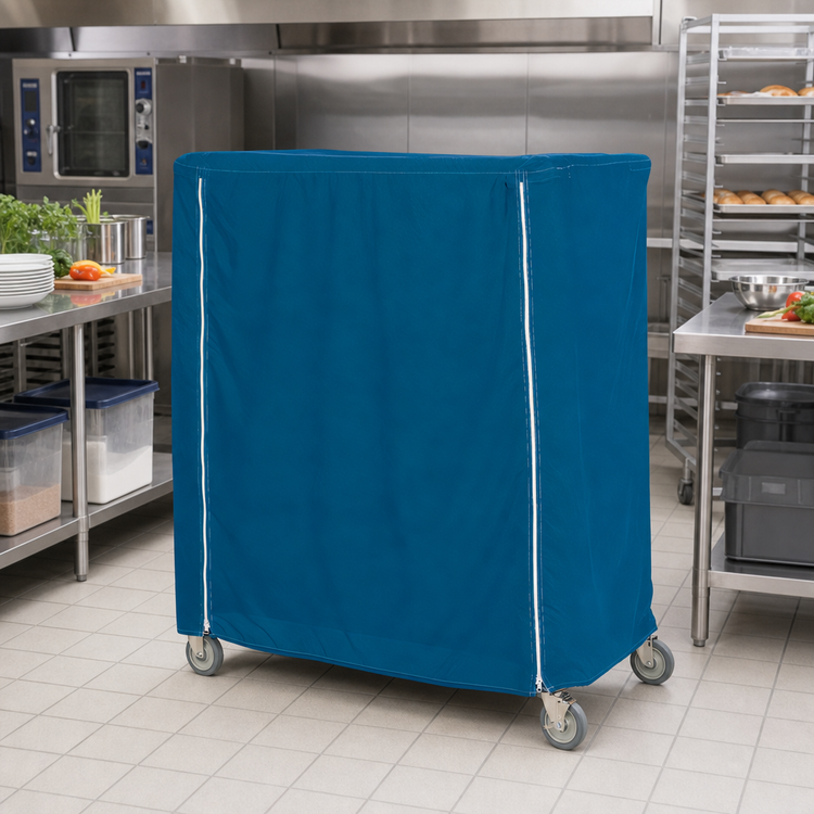 Product image #2 for Metro 60 x 24 x 54-Inch Mariner Blue Nylon Banquet Cart Cover